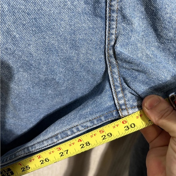 ASOS Design Rigid Tapered Jeans Blue Light Wash Size 28 - Picture 8 of 9